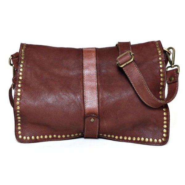 画像17: [COXSWAIN] ナポリで仕上げられた ヴィンテージ ショルダーバッグ イタリア製 トープ ブラウン CW5871CIVICO93TAUPE (17)