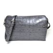 画像12: [COXSWAIN] メンズ クラッチバッグ ストラップ付き クロコエンボスド レザー グレー CW1605CS GRAY 日本製 (12)