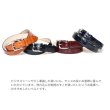 画像2: [COXSWAIN] コックスウェイン クロコ型押し メンズベルト 本革 ライトブラウン キャメル 30mm幅 日本製 CW20210-34 (2)