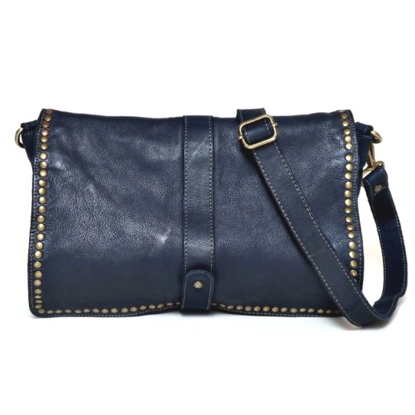 画像18: [COXSWAIN] ナポリで仕上げられた ヴィンテージ ショルダーバッグ イタリア製 ネイビー 紺 CW5871CIVICO93BLU (18)