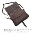 画像4: [COXSWAIN] ナポリで仕上げられた ヴィンテージ ショルダーバッグ イタリア製 ダークブラウン CW5871CIVICO93MORO (4)