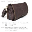 画像13: [COXSWAIN] ナポリで仕上げられた ヴィンテージ ショルダーバッグ イタリア製 ダークブラウン CW5871CIVICO93MORO (13)