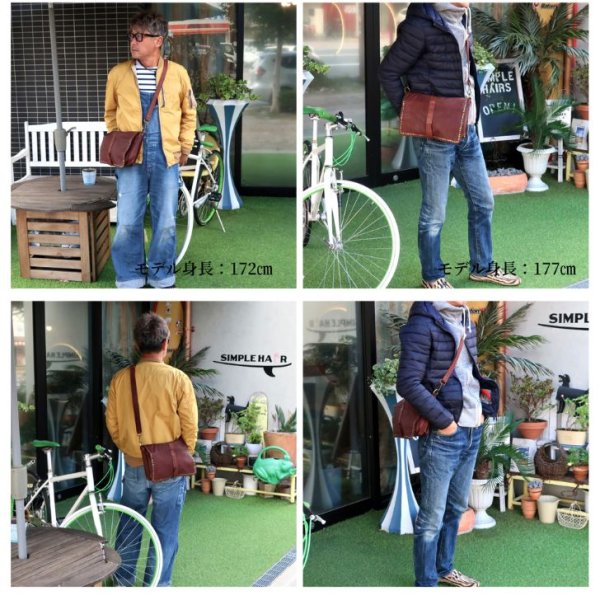 画像5: [COXSWAIN] ナポリで仕上げられた ヴィンテージ ショルダーバッグ イタリア製 トープ ブラウン CW5871CIVICO93TAUPE (5)