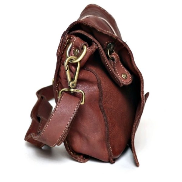 画像7: [COXSWAIN] ナポリで仕上げられた ヴィンテージ ショルダーバッグ イタリア製 トープ ブラウン CW5871CIVICO93TAUPE (7)