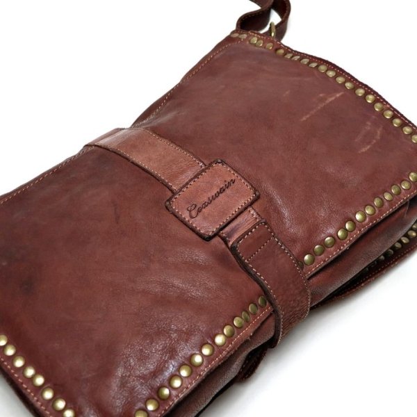 画像10: [COXSWAIN] ナポリで仕上げられた ヴィンテージ ショルダーバッグ イタリア製 トープ ブラウン CW5871CIVICO93TAUPE (10)