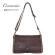 画像1: [COXSWAIN] ナポリで仕上げられた ヴィンテージ ショルダーバッグ イタリア製 ダークブラウン CW5871CIVICO93MORO (1)